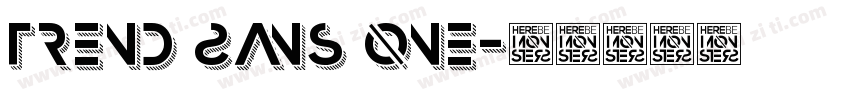 Trend Sans One字体转换